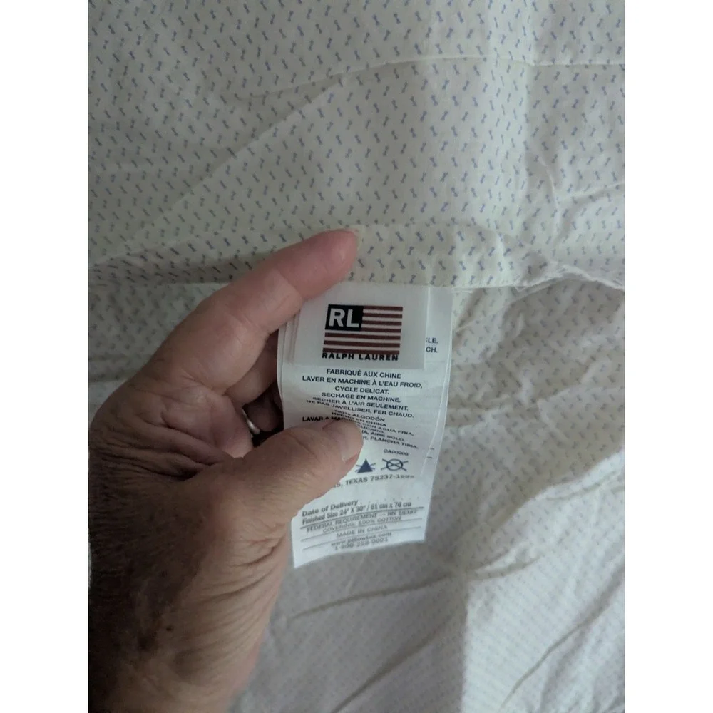 Ralph Lauren Patchwork Quilted Standard Pillow Sham Pillowcase